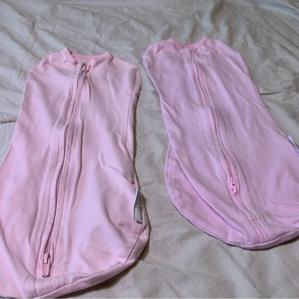 SwaddleMe Light Pink Newborn Swaddle pods set bundle - Picture 3 of 4